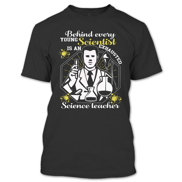 A black t-shirt with the shopify logo