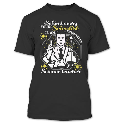 A black t-shirt with the shopify logo