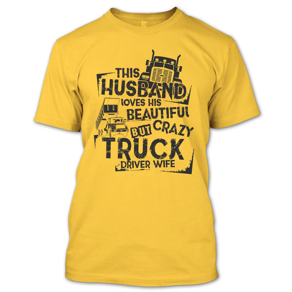 This Husband T Shirt, Coolest Trucker Husband T Shirt