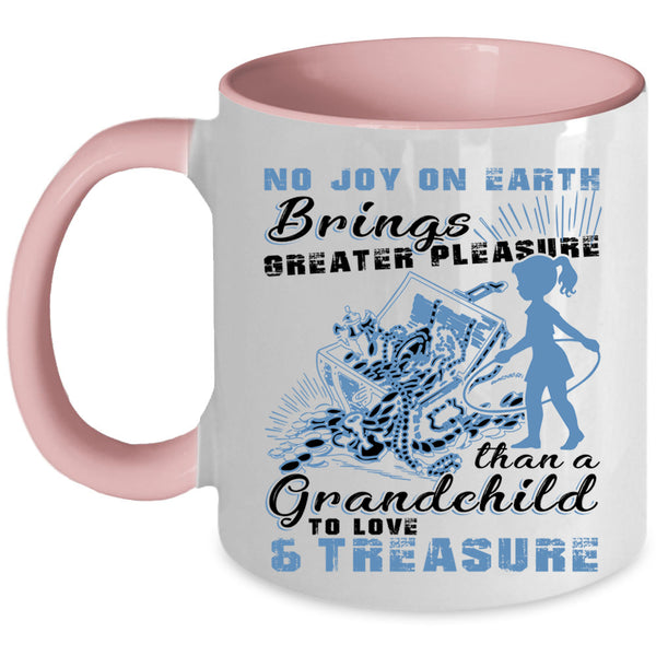 Cute Grandparent Coffee Mug, Grandchild To Love And Treasure Accent Mug