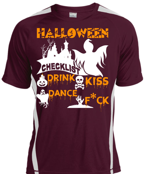 Halloween Checklist Drink Kiss Dance T Shirt, I Love You Pumpkin T Shirt, Cool Shirt