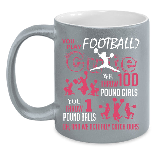 You Play Football Coffee Mug, Cute Football Player Coffee Cup