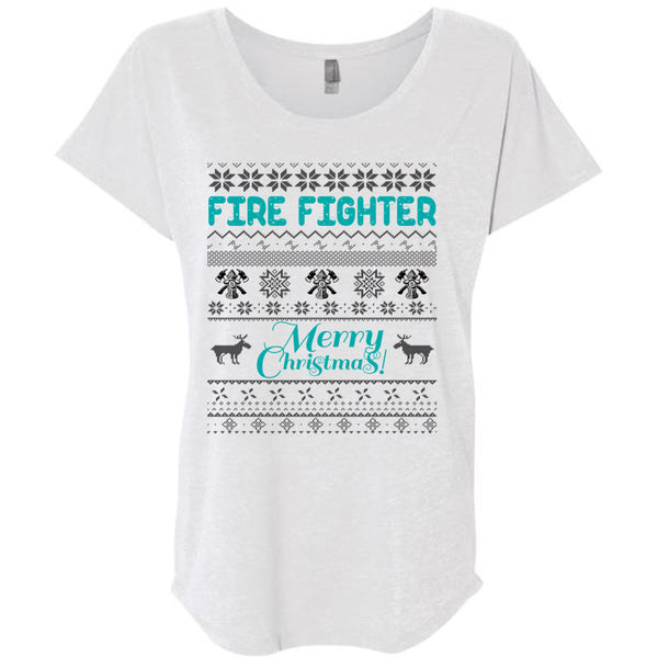 Firefighter Merry Christmas T Shirt, I Love Firefighter T Shirt, Awesome T-Shirts