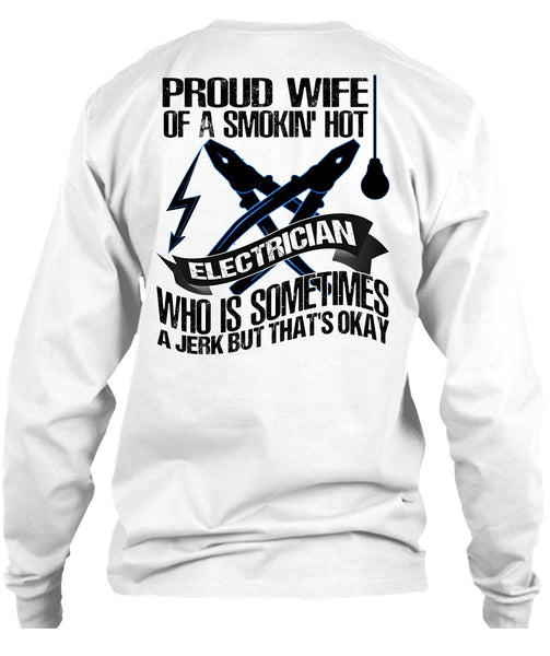 Proud Wife T Shirt, I Love Electrician T Shirt