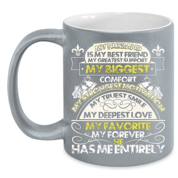 My Husband Is My Best Friend Coffee Mug, My Deepest Love My Favorite Coffee Cup