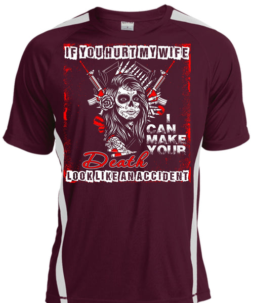 If You Hurt My Wife T Shirt, Death Look Like An Accident T Shirt, Cool Shirt