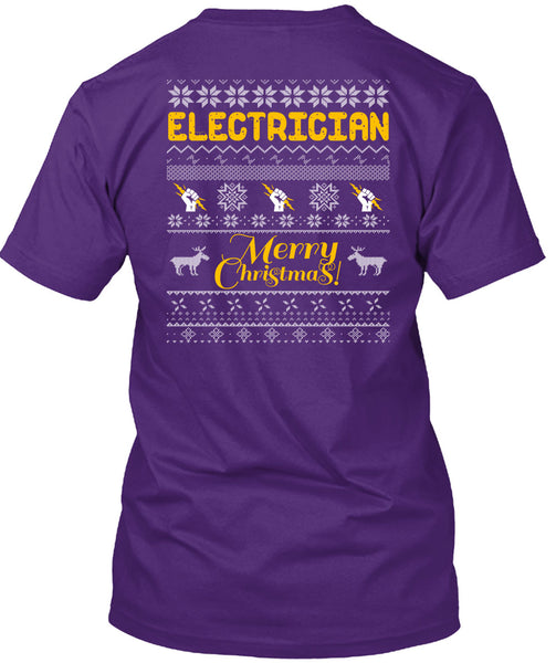 Electrician Merry Christmas T Shirt, This Girl Loves Christmas T Shirt