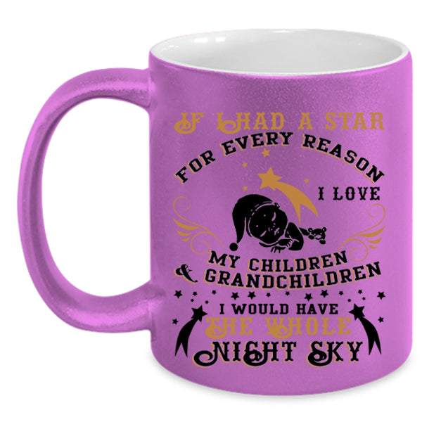 Cute Grandparent Coffee Mug, I Love My Children And Grandchildren Accent Mug