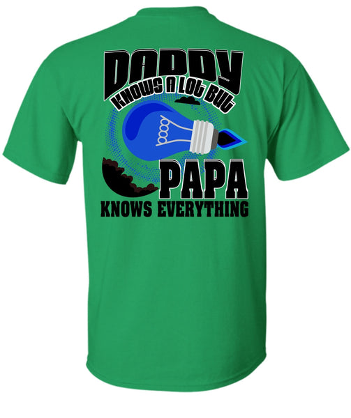 Daddy Knows A Lot T Shirt, I Love Papa T Shirt
