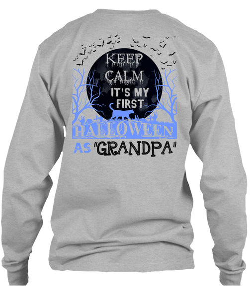 Keep Calm It's My First Halloween As Grandpa T Shirt, Wait For Halloween T Shirt