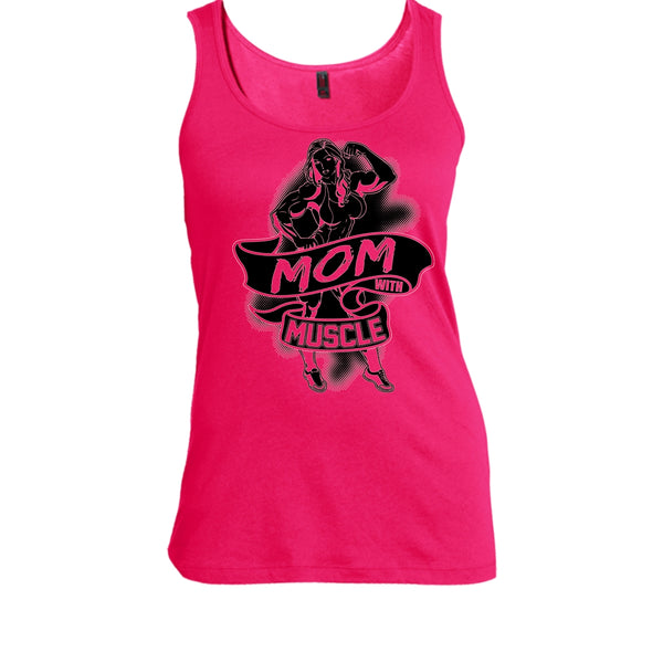 Mom With Muscle T Shirt, Coolest Gymming Tank Top
