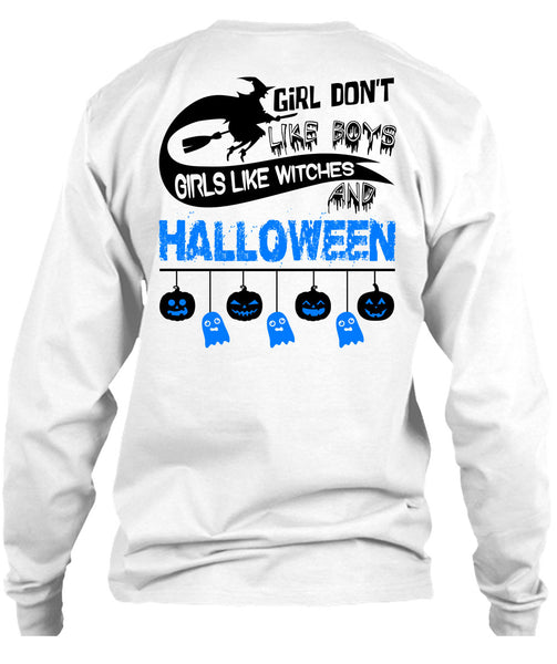 Girls Like Witches And Halloween T Shirt, I Love You Pumpkin T Shirt