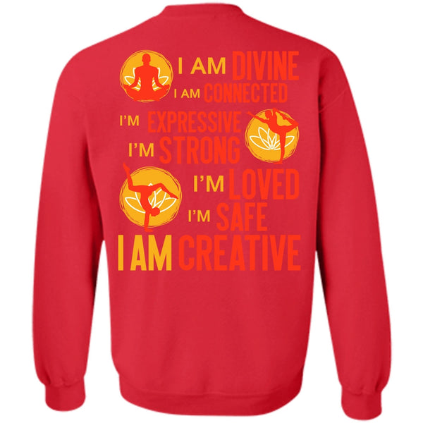 I Am Divine T Shirt, I Love Yoga Sweatshirt