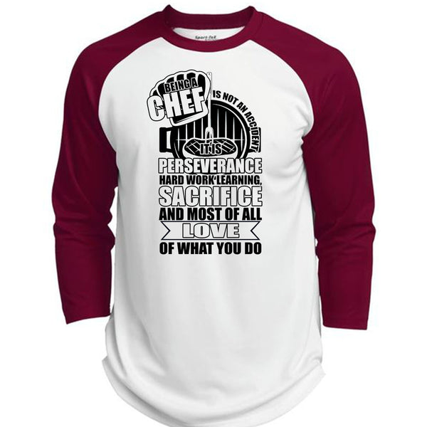 Being A Chef Is Not An Accident T Shirt, I Love Cooking T Shirt, Awesome T-Shirts  (Polyester Game Baseball Jersey)
