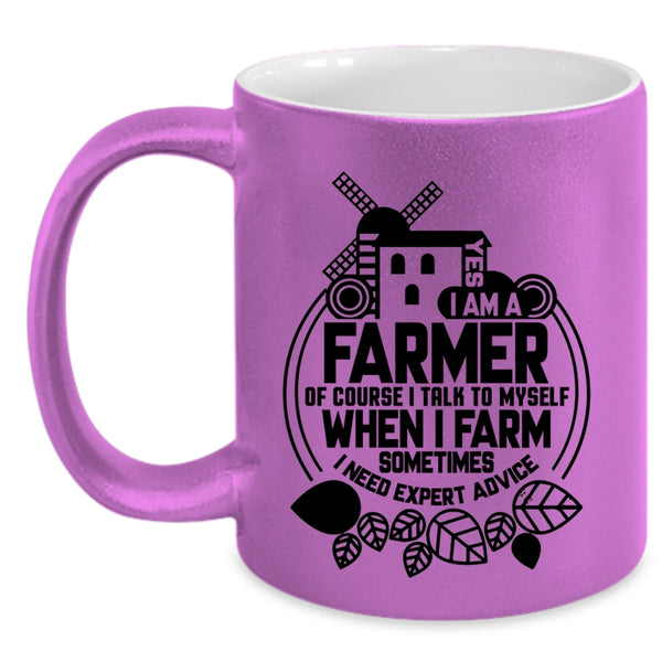 Best Gift For Farmer Coffee Mug, Yes I Am A Farmer Accent Mug