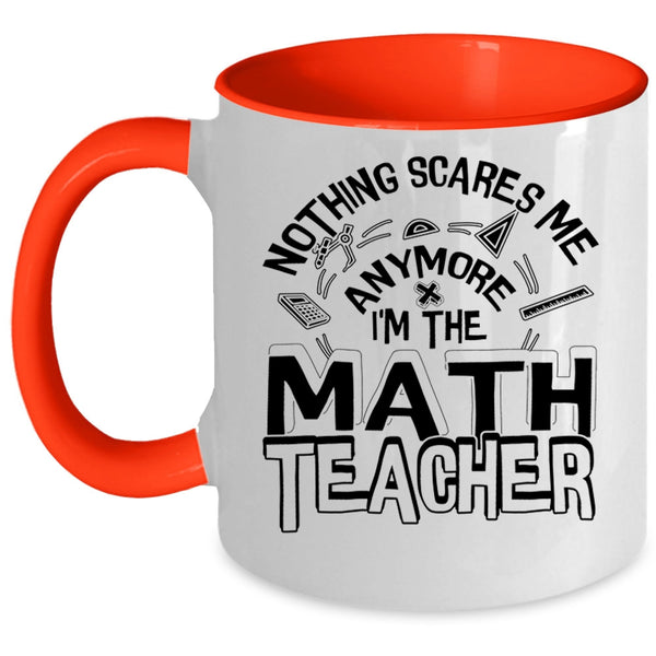Cute Math Teacher Coffee Mug, I'm The Math Teacher Accent Mug