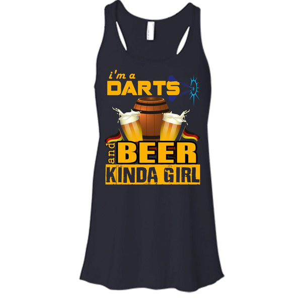 I'm A Darts T Shirt, Beer Kinda Girl Tank Top