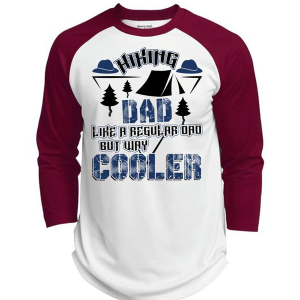 Hiking Dad Like A Regular Dad T Shirt, I Love Hiking T Shirt, Awesome T-Shirts  (Polyester Game Baseball Jersey)
