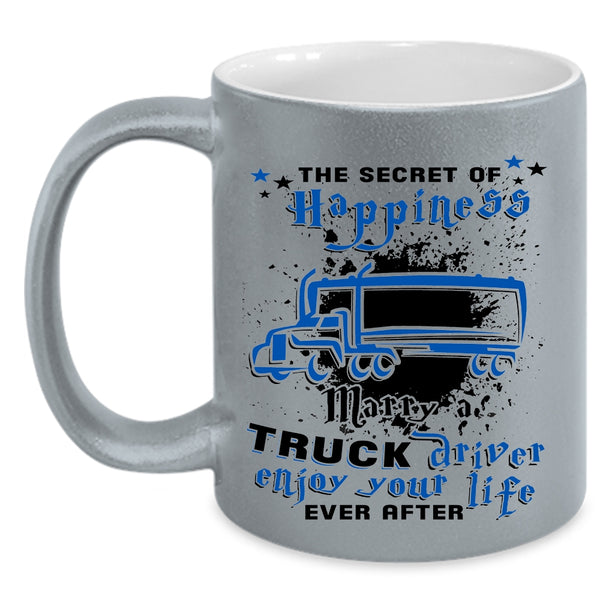 Cool Just Married Coffee Mug, Marry A Truck Driver Accent Mug