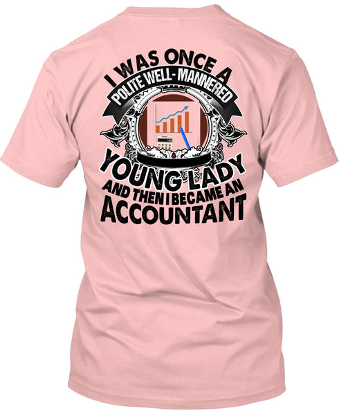 I Became An Accountant T Shirt, I Love Accountant T Shirt