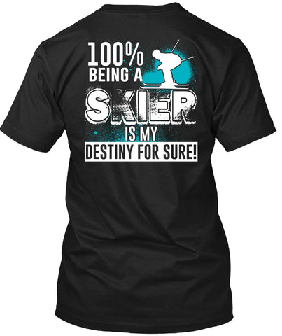 A black t-shirt with the shopify logo