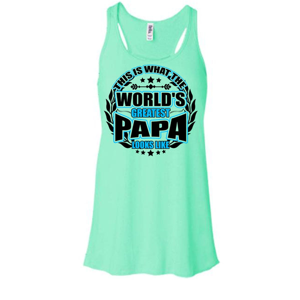 Worlds Greatest Papa T Shirt, Gift For Papa Tank Top