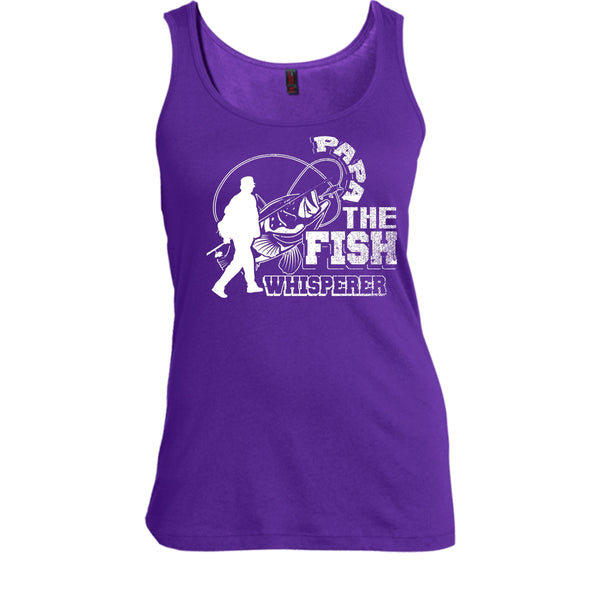 Papa The Fish Whisperer T Shirt, Coolest Hooker Tank Top