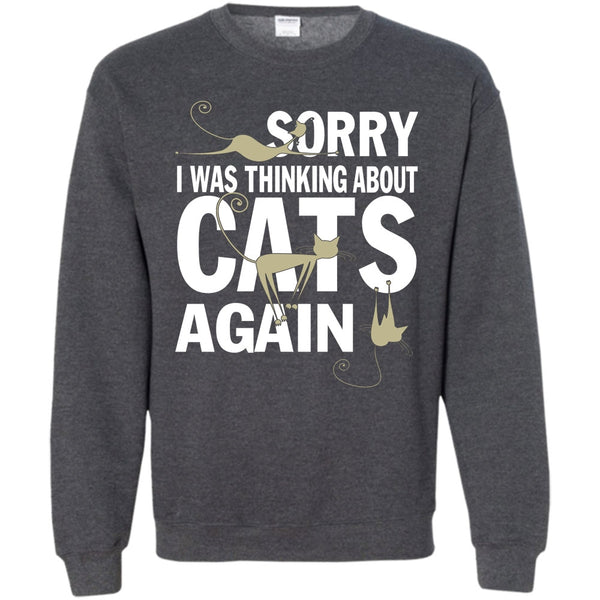 Coolest Cat Lover T Shirt, Think About Cats Sweatshirt