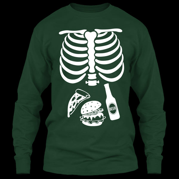 A black t-shirt with the shopify logo