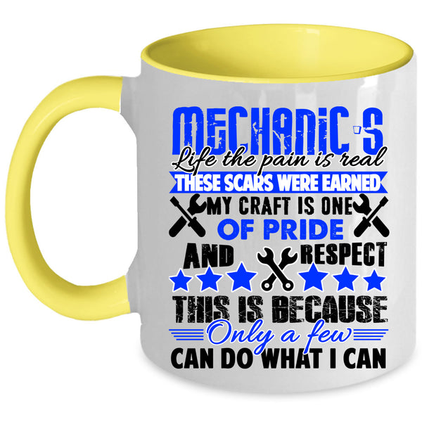 Cool Gift For Mechanics Coffee Mug, Mechanic's Life Accent Mug