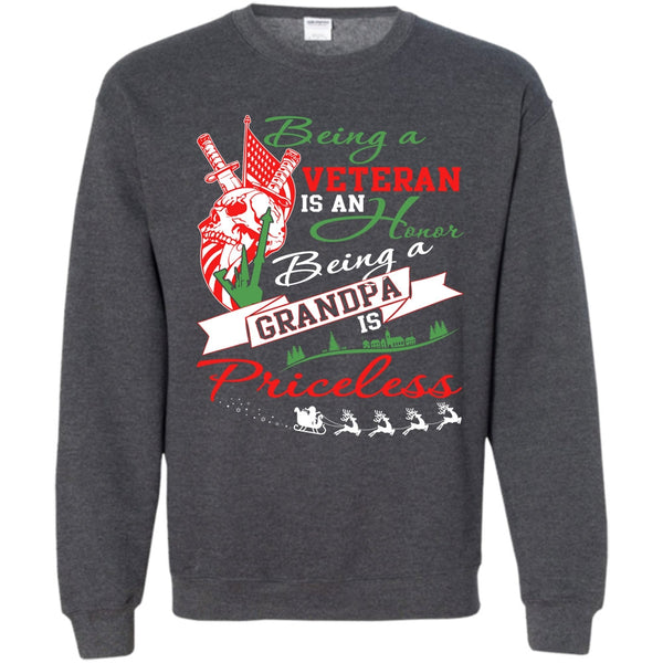 Being A Grandpa Is A Priceless T Shirt, Coolest Veteran Sweatshirt