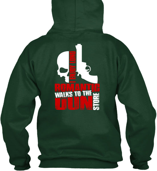 Walks To The Gun Store T Shirt, I Love Gun T Shirt
