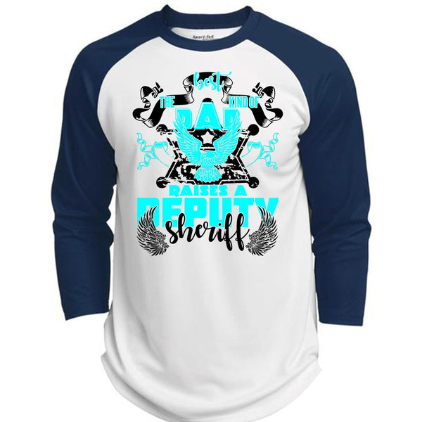 The Best Kind Of Dad Raises A Deputy Sheriff T Shirt, I Love Police T Shirt, Awesome T-Shirts  (Polyester Game Baseball Jersey)