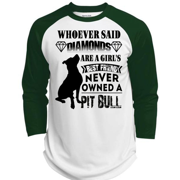 Diamonds Are A Girl's Best Friend T Shirt, I Love Dogs T Shirt, Awesome T-Shirts  (Polyester Game Baseball Jersey)