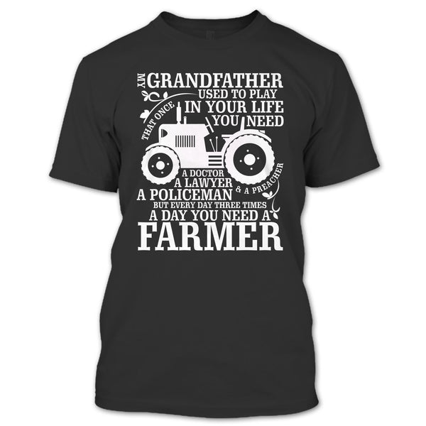 A black t-shirt with the shopify logo