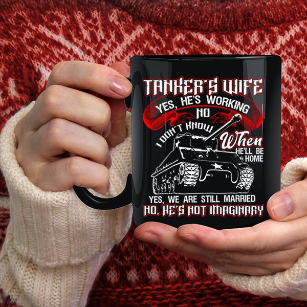 Tanker's Wife Coffee Mug, Pretty Tanker's Wife Coffee Cup