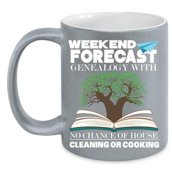 Weekend Forecast Genealogy Coffee Mug, My Family Coffee Cup