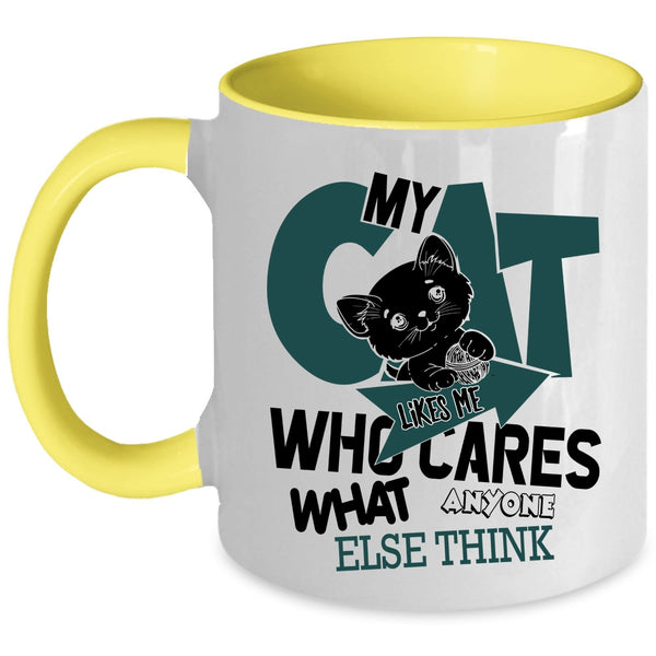 Lovely Cats Coffee Mug, My Cat Like Me Accent Mug