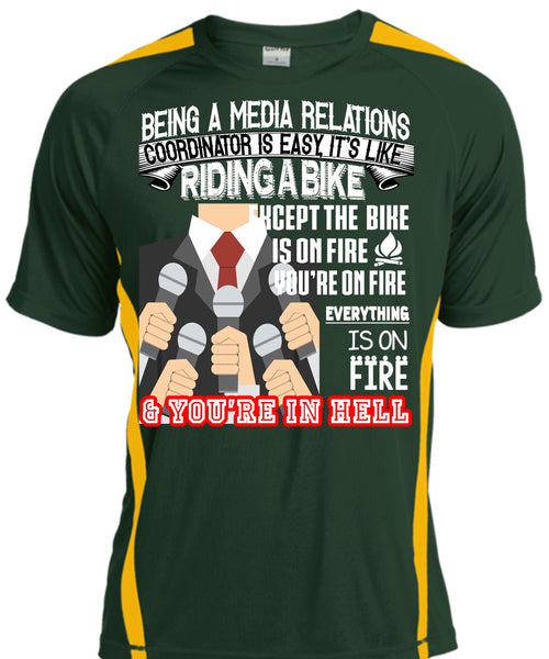 Being A Media Relations Coordinator Is Easy T Shirt, It's Like Riding A Bike T Shirt, Cool Shirt