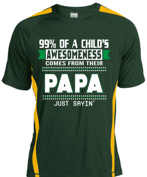 99% Of A Child's Awesomeness Comes From Their Papa T Shirt, Father's Day T Shirt