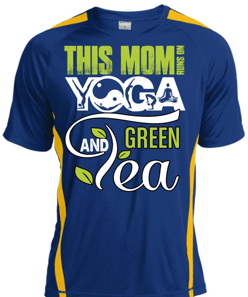 This Mom Runs On Yoga T Shirt, Green Tea T Shirt, Cool Shirt