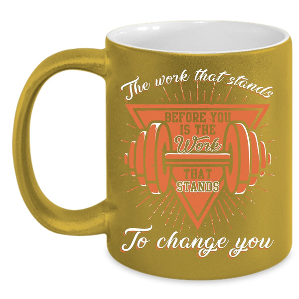 The Work That Stands Coffee Mug, Awesome Gymnast Coffee Cup