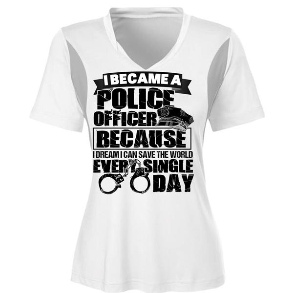I Became A Police Officer T Shirt, I Love Police T Shirt, Awesome T-Shirts