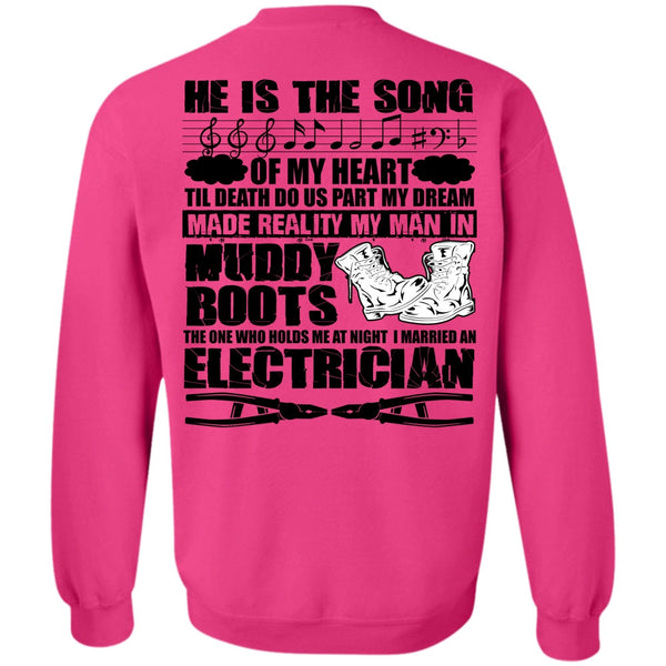 I Love Electrician T Shirt, I Married An Electrician Sweatshirt