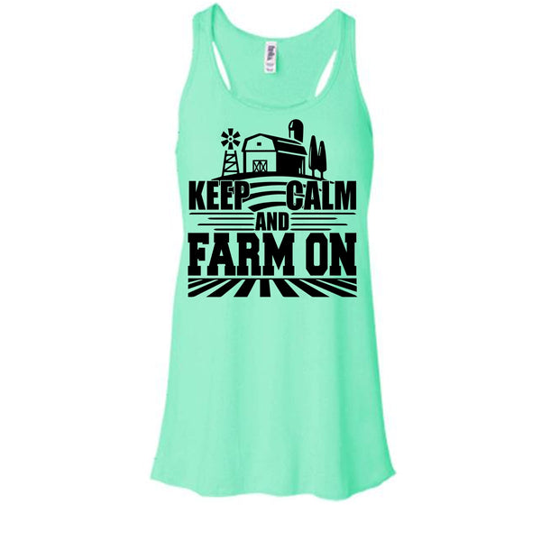 Keep Calm And Farm On T Shirt, Gift For Farmer T Shirt, Awesome t-shirts