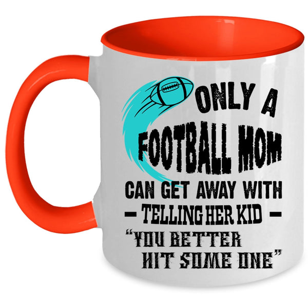 Awesome Football Mom Coffee Mug, Football Mom Accent Mug