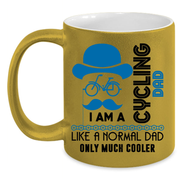 Cool Dad Coffee Mug, I Am A Cycling Dad Accent Mug