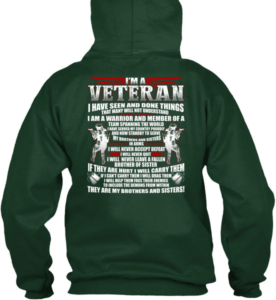I'm A Veteran T Shirt, My Brothers And Sisters T Shirt