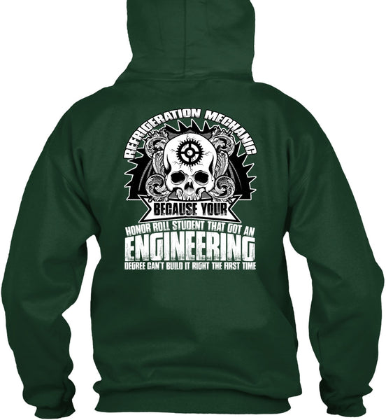 Refrigeration Mechanic T Shirt, Engineering Degree T Shirt