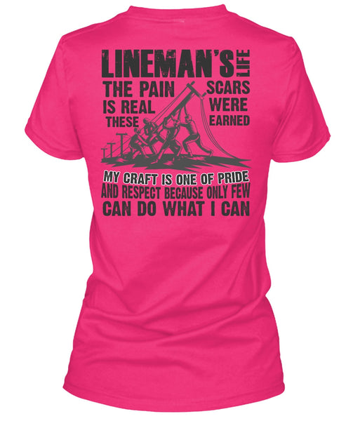 Lineman's Life T Shirt, I Love Lineman T Shirt